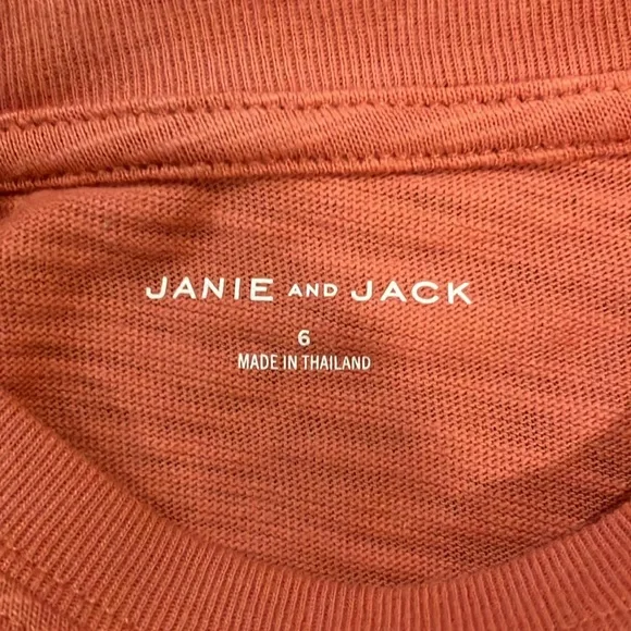 NWT- Melon T-Shirt by Janie and Jack 6T - Picture 7 of 7